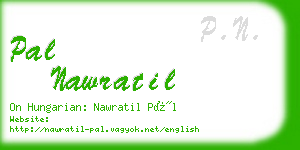 pal nawratil business card